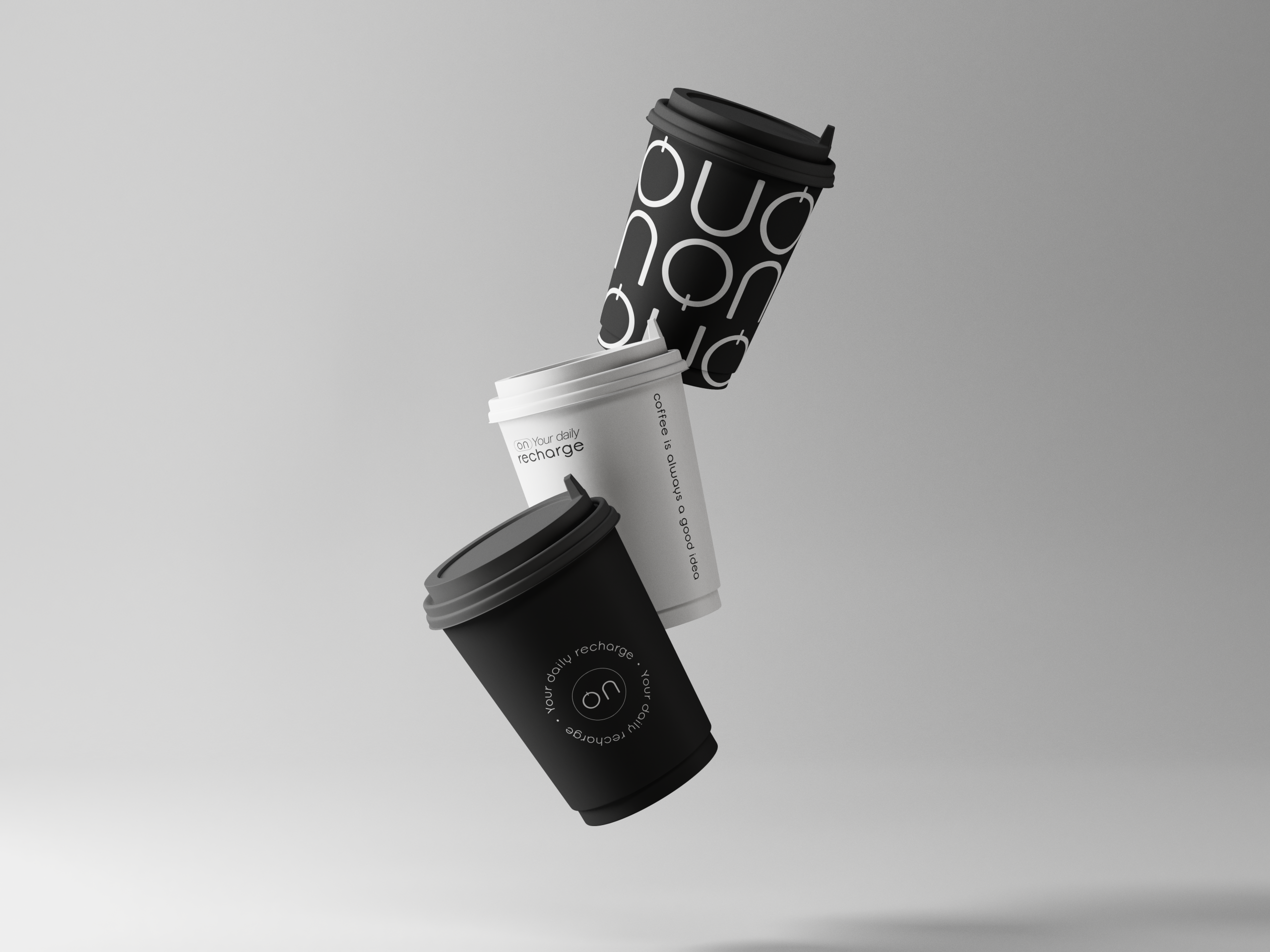 Mockup pour la marque on par Marine Reyna Sanchez.