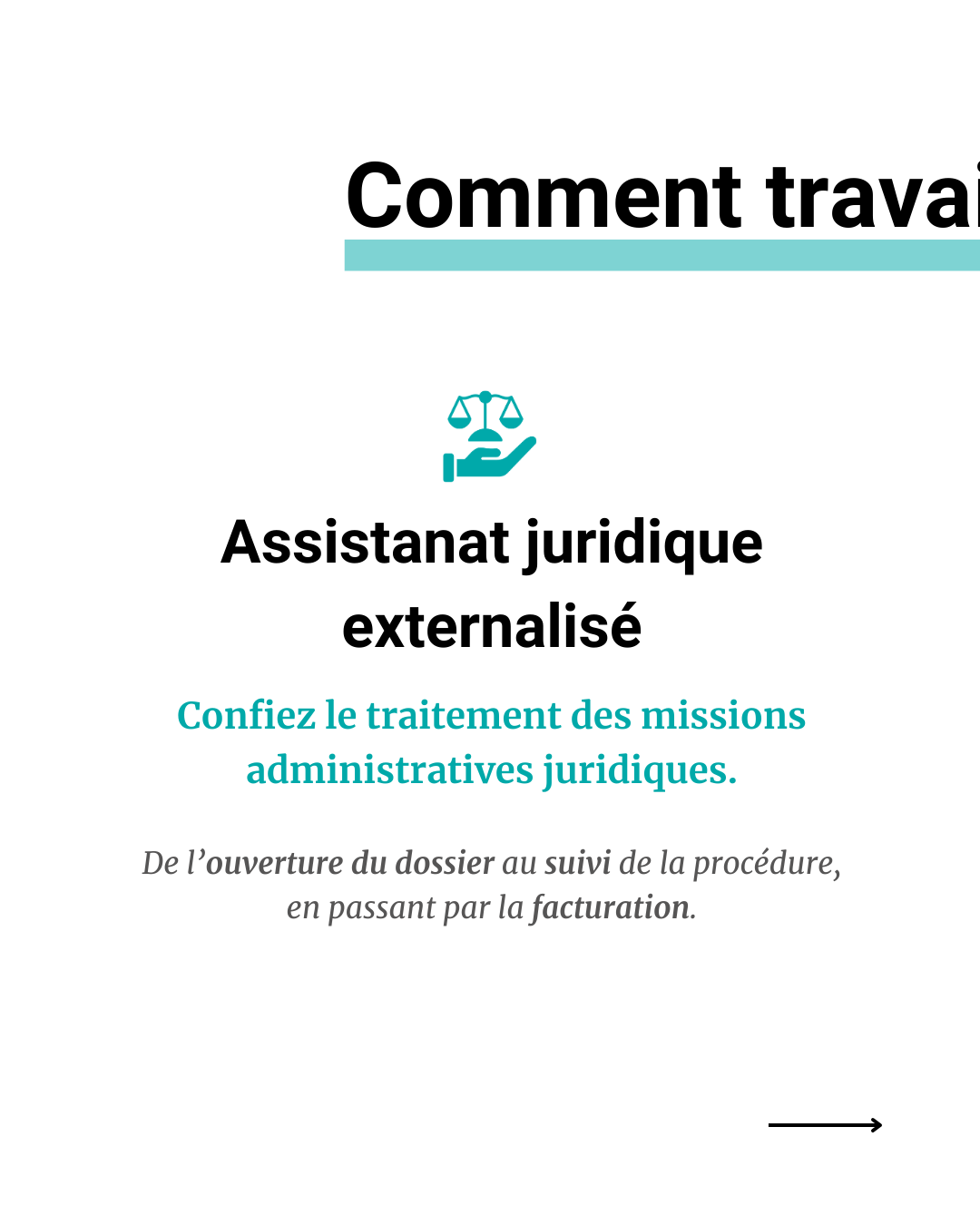 Carrousel dédié à la présentation des services de Céline Piasentin par Marine Reyna Sanchez.